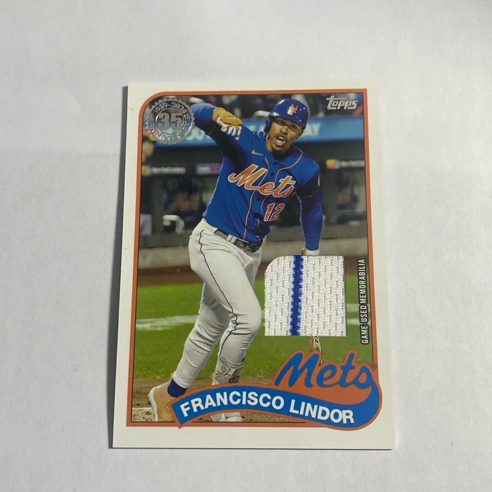 2024 Topps Francisco Lindor Mets Game Used Relic #89R2-FL (052)